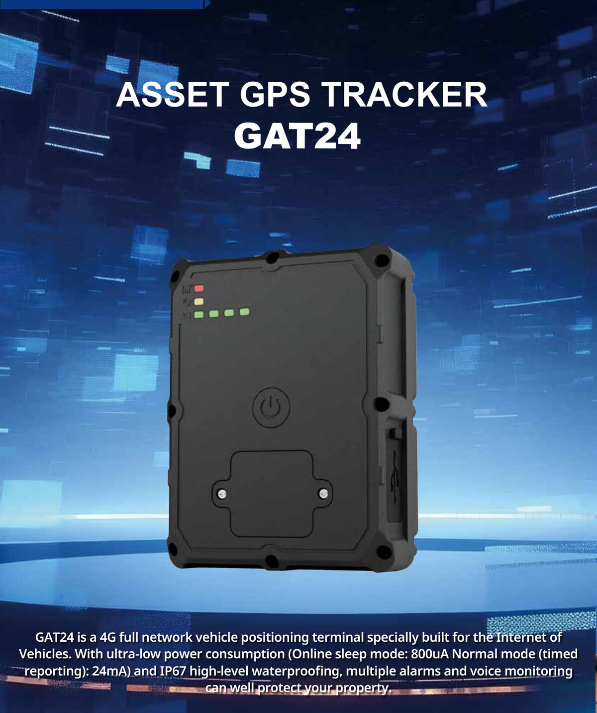 GAT24 asset GPS tracker